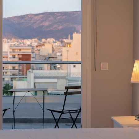 Ferienwohnung Sunny Penthouse W/ Acropolis View Next To Metro Athen Exterior foto