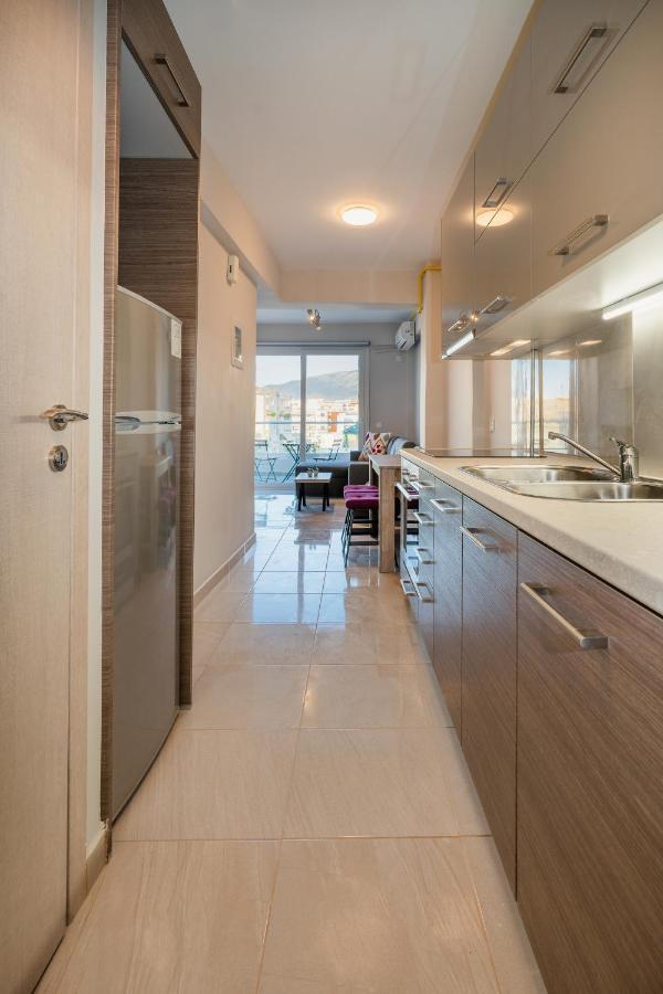 Ferienwohnung Sunny Penthouse W/ Acropolis View Next To Metro Athen Exterior foto